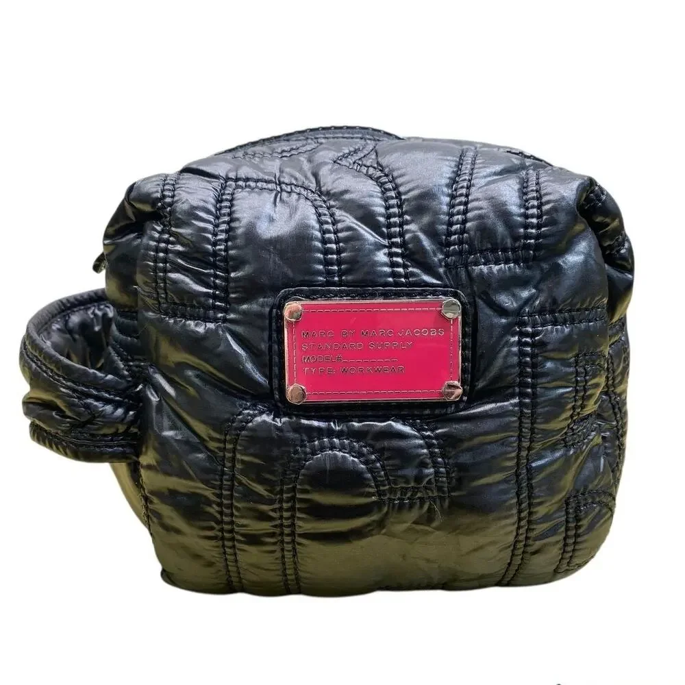 Marc Jacobs Standard Supply Workwear Quilted Logo Cosmetic Cube Travel Bag